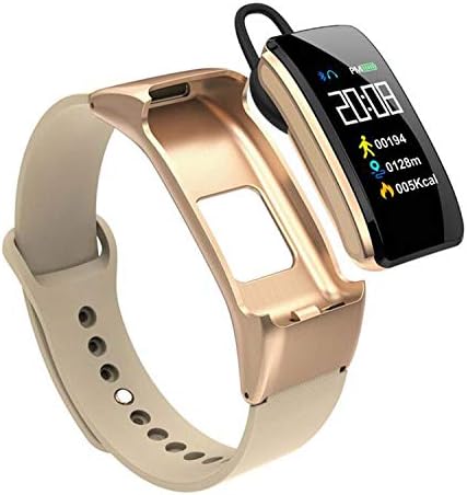 Swifter Master B31 Smart Bracelet,3-in-1 Bluetooth Headsets Smart Watch,All-Day Heart Rate Blood Pressure Sleep Health Monitor,Activity Tracker Compatible for Android & IOS,Gold