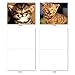 The Best Card Company - 10 All Occasion Blank Cat Cards (4 x 5.12 Inch) - Cute Assorted Bulk Card Set - Smitten Kittens M6485OCB