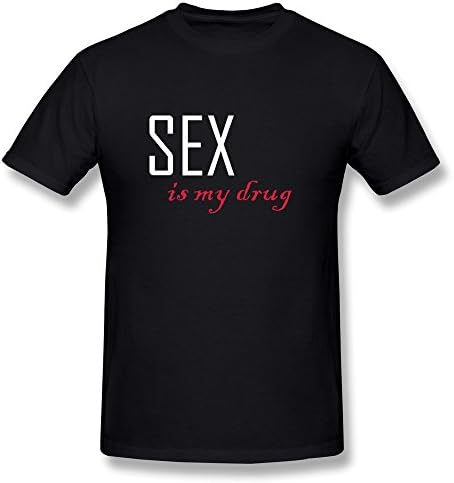 Billwu Men's Sex Is My Drug T-shirt - S Black