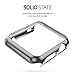 Watch Case Compatible with Apple Watch 38mm Series 1 Screen Protector CASE,2win2buy Ultra Thin 9H Hardness [Full Coverage] Electroplate Screen Protector with Metal Bumper Black