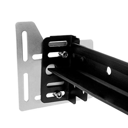 MALOUF STRUCTURES Queen Bed Frame Headboard Bracket Modification Plate Modi, Set of 2, Black