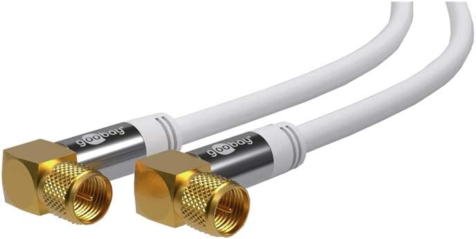 Goobay 70490 SAT Antenna Cable, 135 dB, 4x Shielded, White, 10m Length - Image 3