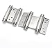Ranbo Commercial Grade 304 Stainless Steel Ball Bearing Heavy Duty Double Action Spring Loaded Door Swing gate Hinge for Saloon Western Bar Pub Swinging Café Doors 3 x 5 inch(Pack of 2)