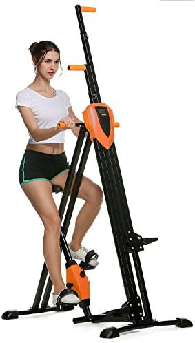 Flyerstoy Vertical Climber Cardio Exercise - Folding Exercise Climbing Machine,Total Body Workout Climber Machine for Home Gym, Exercise Bike for Home Body Trainer