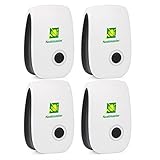 Neatmaster Ultrasonic Pest Repeller - Electronic Pest Control Plug In-Pest Repellent for Insects -Mice ,Roaches ,Bugs , fleas , Mosquitoes and Spiders - Set of 4