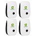 Neatmaster Ultrasonic Pest Repeller - Electronic Pest Control Plug In-Pest Repellent for Insects -Mice ,Roaches ,Bugs , fleas , Mosquitoes and Spiders - Set of 4