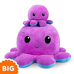 TeeTurtle - Original Reversible Big Octopus Plushie