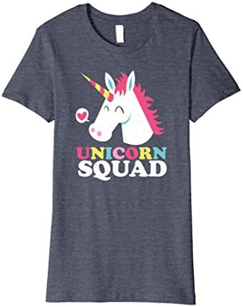 Womens Unicorn Squad - Cute Unicorn T-Shirt XL Heather Blue
