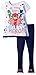 PJ MASKS Girls' Little Fashion Top and Legging Set, White/Multi, 6