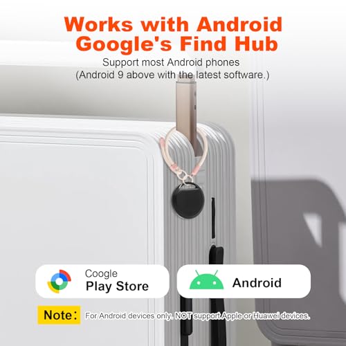 KozyOne Android Air Tracker - Etiqueta de Seguimiento Inteligente para Mascotas, Llaves y Equipaje con Seguimiento Global en Tiempo Real a través de la aplicación Find Hub de Google, 2 Unidad