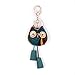 Owl Key Ring Chain, Nikang Handmade Leather Key Holder Metal Chain Charm with Tassels