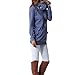 levaca Womens Long Sleeve Oversizes Pullover Side Loose Fall Casual Split Tunic Tops