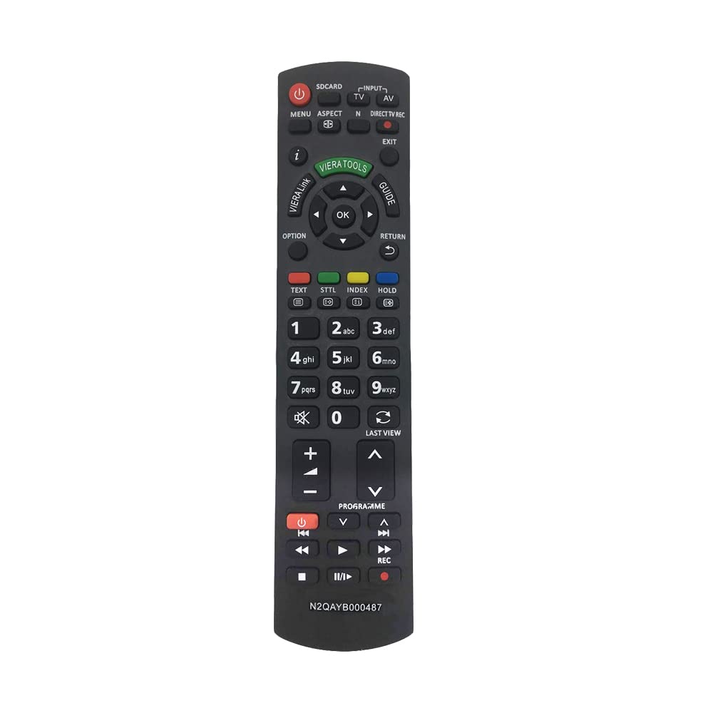 Replacement panasonic tv remote control N2QAYB000487 for panasonic remote control N2QAYB000487