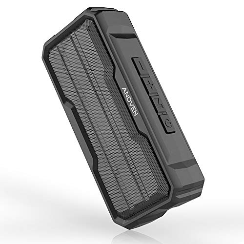 Andven Cassa Bluetooth Portatile, Impermeabile IPX6, Bass up, Microfono Incorporato, Scheda TF Supporto Ingresso Aux-In…