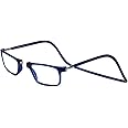 Clic Magnetic Reading Glasses for Men or Women, Computer Readers, Executive (M-XL, Dark Matte Blue, 1.50 Magnification)
