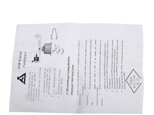Dental Lab Centifuge Casting Machine Apparatus
