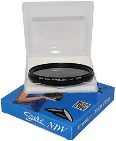 Stela Fader Filter RI-PRO1 NDV 55mm Neutral Density Variable NDV Filter Compatible with Nikon D3500 Kit AF-P 18-55mm VR