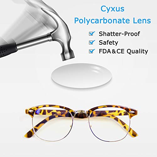 4 Cyxus+Semi+Rimless+Eyestrain+Computer+Browline