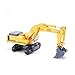 KDW 1/87 Scale Diecast Mini Crawler Excavator Construction Vehicles Models (Excavator)