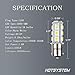 HOTSYSTEM LED Light Bulbs 1156 1141 7506 P21W BA15S 18-5050SMD for Car RV SUV Camper Trailer Trunk Interior Reversing Backup Tail Turn Signal Corner Parking Side Marker Lights(WarmWhite,Pack of 10)