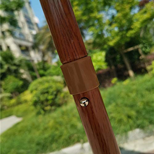 YYQ SHOP Große Rund Sonnenschirm höhenverstellbarer Knickbar Gartenschirm Strohschirm Große Wasserdicht Bastschirm… – Bild 5