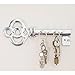 Comfify Decorative Wall Mounted Key Holder - Multiple Key Hooks Rack for Entryway - Hand Cast Aluminum Key Shaped - Modern Theme - Polished Finish - with Screws and Anchors