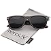 zeroUV - Classic 80's Retro Frame Wide Temples Horn Rimmed Sunglasses 54mm