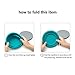 LAOPAO Collapsible Silicone Bowl with Lid 500ML 1000ML for Outdoor Camping, Travel, Hiking and Indoor Home Kitchen, Office, School Student, Food-Grade, Space-Saving…