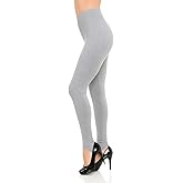 JJJ Women's Solid Cotton Spandex Jersey Stirrup Leggings - Runs Small