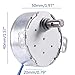Synchronous Synchron Motor Turntable Motor 50/60Hz AC100~127V CCW/CW 4W with 7mm Flexible Coupling Connector Direction for Cup Turner, Cuptisserie, Tumbler Cup Rotator, Drying The epoxy(2.5-3RPM)