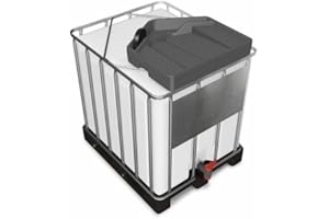 DENIOS® IBC Tote Funnel in Grey – 1x - Large Drain Opening (4.9in) - Premium IBC Funnel chemically Resistant Polyethylene