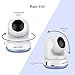 DBPOWER Video Baby Monitor, 270o Pan-Tilt-Zoom/4.3” Large Screen/VOX/Soothing Lullabies/Temp. Monitor/2-Way Talk/Night Vision/Nightlight/Record/Sound Indicator for Elder/Pet. etc., Camera Expandable