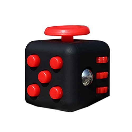 Fidget Cube, FeBite Stress Fidget Cube Anxiety Reliever for Autism Children and Adults ADD ADHD Boredom Killing Time (Red) Fidget Cube, FeBite Stress Fidget Cube Anxiety Reliever for Autism Children and Adults ADD ADHD Boredom Killing Time (Red)