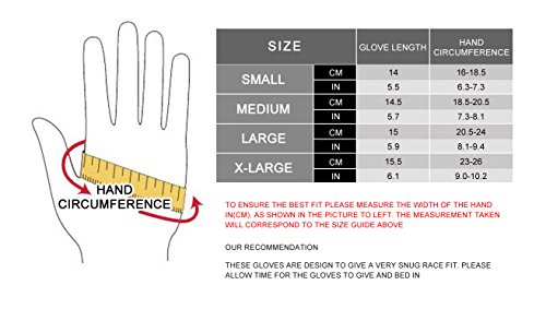 HuwaiH Bike Gloves Gel Pad Shock-absorbing | Anti-slip Outdoor Sports Riding Working Half Fingers Cycling Gloves Short Mountain Bicycle Motorcycle Gloves (Black Red, Large(Male)) - Thumbnail 6