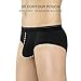 DAVID ARCHY 4 Pack Men's Ultra Soft Comfy Rib Micro Modal Briefs (L, Black)