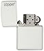 Zippo 214ZL White Matte Logo Pocket Lighter