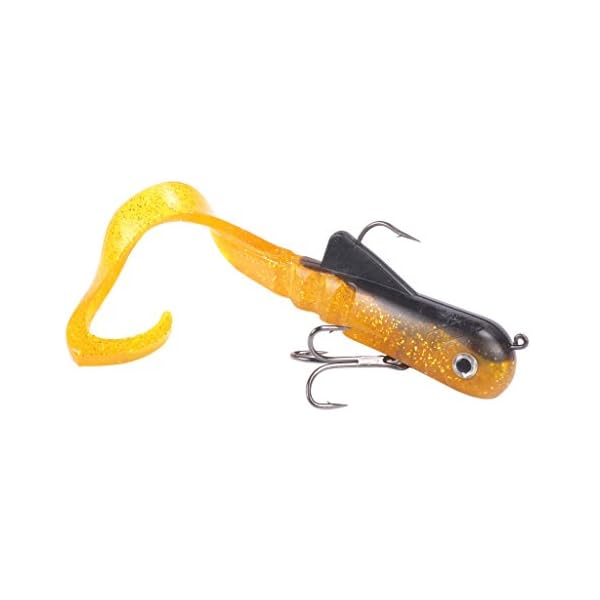 Mizugiwa-820cm-45g-Pike-Musky-Dawg-Fishing-Soft-Bait-Lure-Zabder-Freshwater-Curly-Shad-Tackle-Bull-Coarse-Pack-of-4