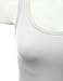 JJ Perfection Women's Knit Racer Back Tank Top White L