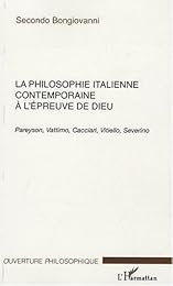 La  philosophie italienne contemporaine à l'épreuve de Dieu