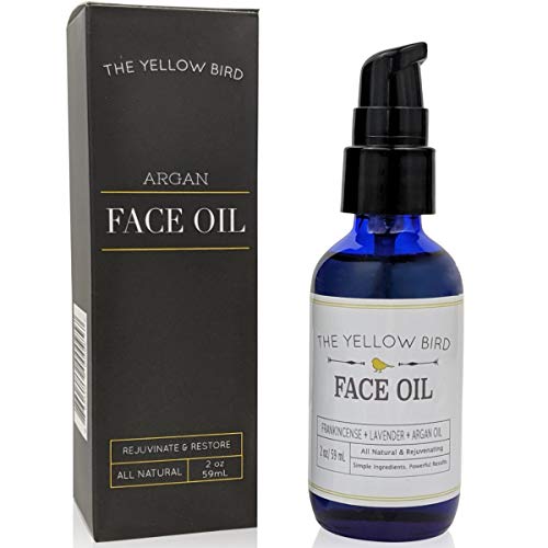 Argan Face Oil Cleanser. Moisturizing Anti Aging Natural & Organic Facial Serum for Acne, Spots, Scars, and Wrinkles. Hydrating Botanic Blend for Youthful Glow. Made in the USA.