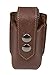 Barsony New Brown Leather Single Magazine Pouch for Compact 9mm 40 45