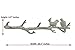 [Mother's Day Gift] Cast Iron Birds On Branch Hanger With 6 Hooks | Decorative Cast Iron Wall Hook Rack | For Coats, Hats, Keys, Towels, Clothes | 18.5x2x4.5” - With Screws And Anchors (Antique White)