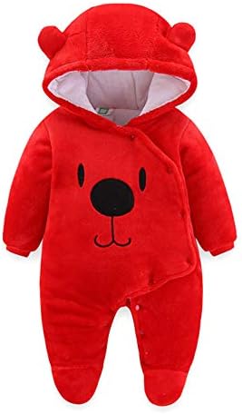 エルフ ベビー Fairy Baby モコモコ ベビー服 ロンパース 冬 カバーオール 男の子 赤ちゃん 足つき 女の子 保温 クマ柄 着ぐるみ 防寒 出産祝い Salenew大人気