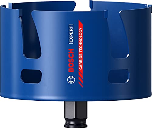 Bosch 1x EXPERT Construction Material Hole Saw (for Softwood, Chipboard, Ø 114 mm, Professional Accessory Rotary Drill/Drivers)