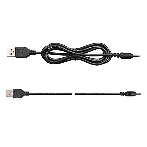 Onite 2 Pack of USB to DC 4.0x1.7mm Barrel Jack Power Cable Charger Cord for PSP 3000 2000 1000, Tablet, Cellphone, Laptop, Netbook, Electronics (6.6ft/2m)
