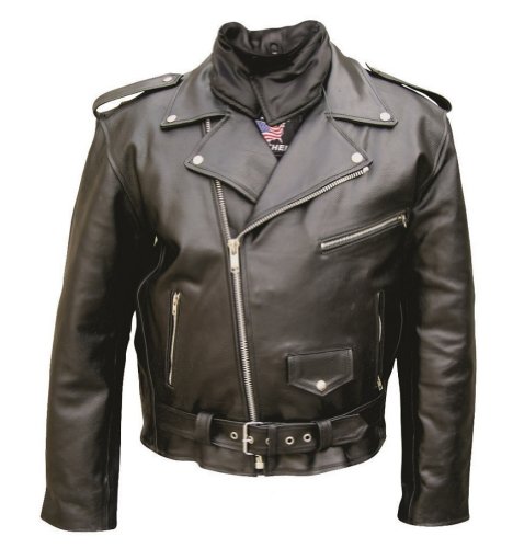 Men's AL2002 Basic M.C. jacket 48 Black