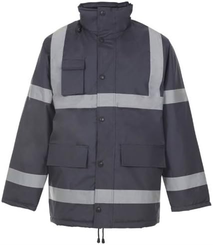 Supertouch 59295 Security Parka with Tape - Navy Blue, XXL