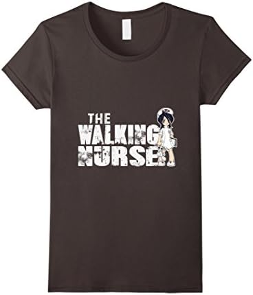 Women's The Walking Nurse Dead Anime Chibi Character Rabbit Tshirt XL Asphalt