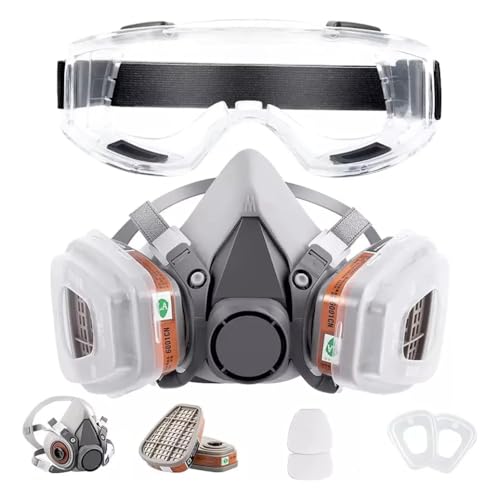Máscaras De Gás Para Respiradores Viseira Capacete Óculos