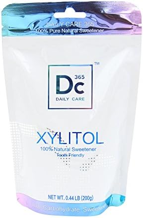 100% Pure Natural Xylitol Sweetener Low Carbohydrate Sweetener No GMO Tooth Friendly 0.44LB 200g Perfect for Cooking Baking Coffee Tea